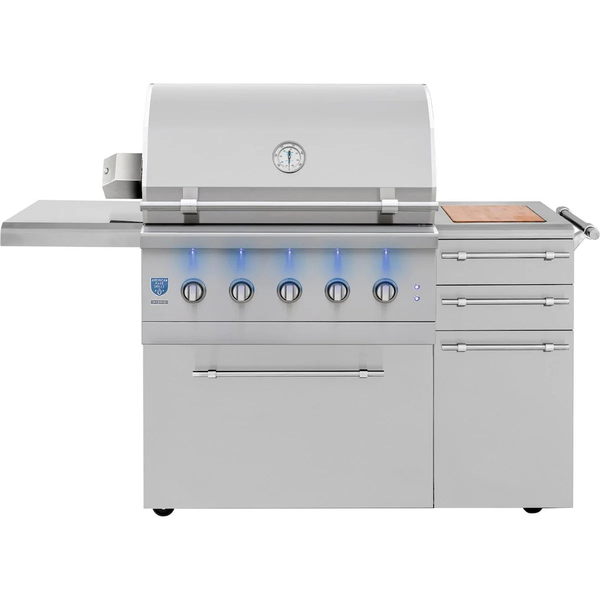 American Made Grills Encore 36 Inch Freestanding Hybrid Grill