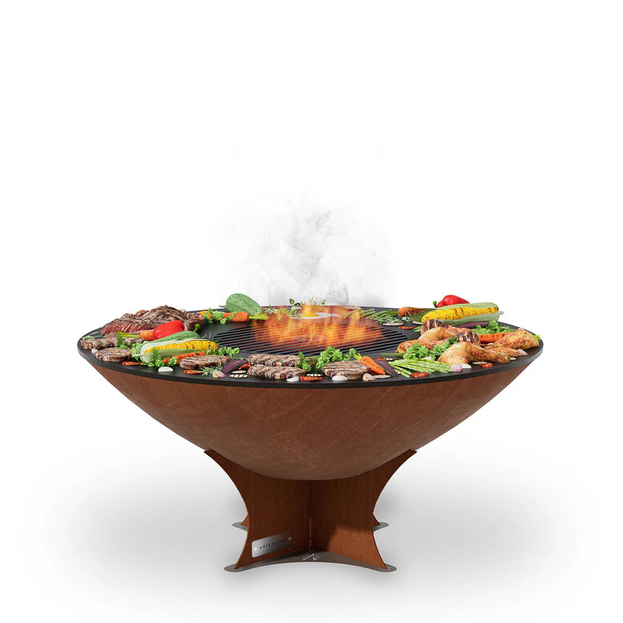 Arteflame 40" Wood Burning Fire Pit With Cooktop