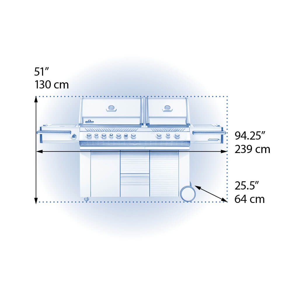 Napoleon Prestige PRO 825 RSBI Freestanding Grill