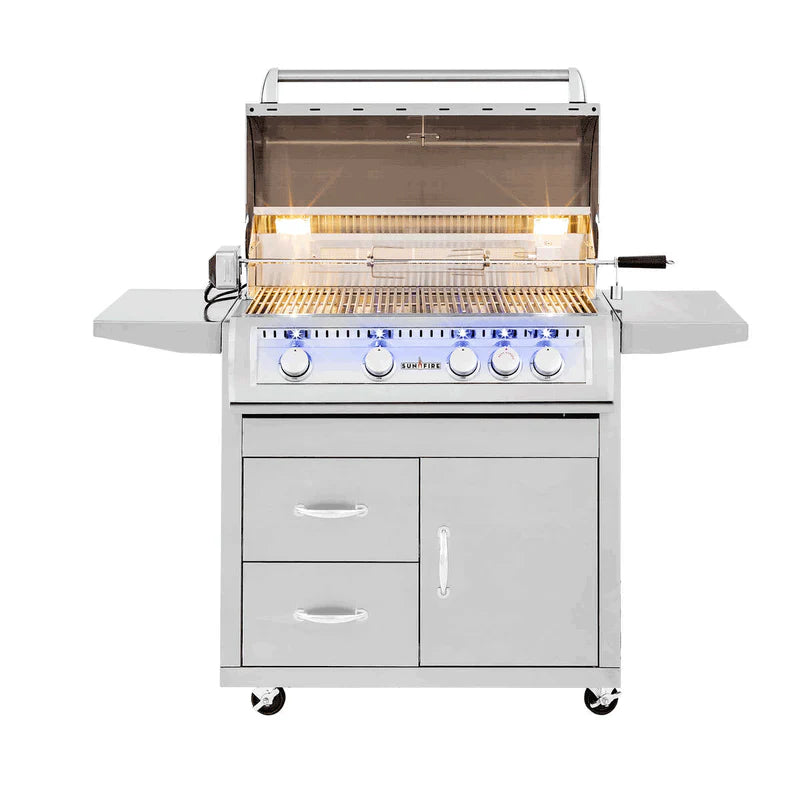 Sunfire 32 Inch Freestanding Grill