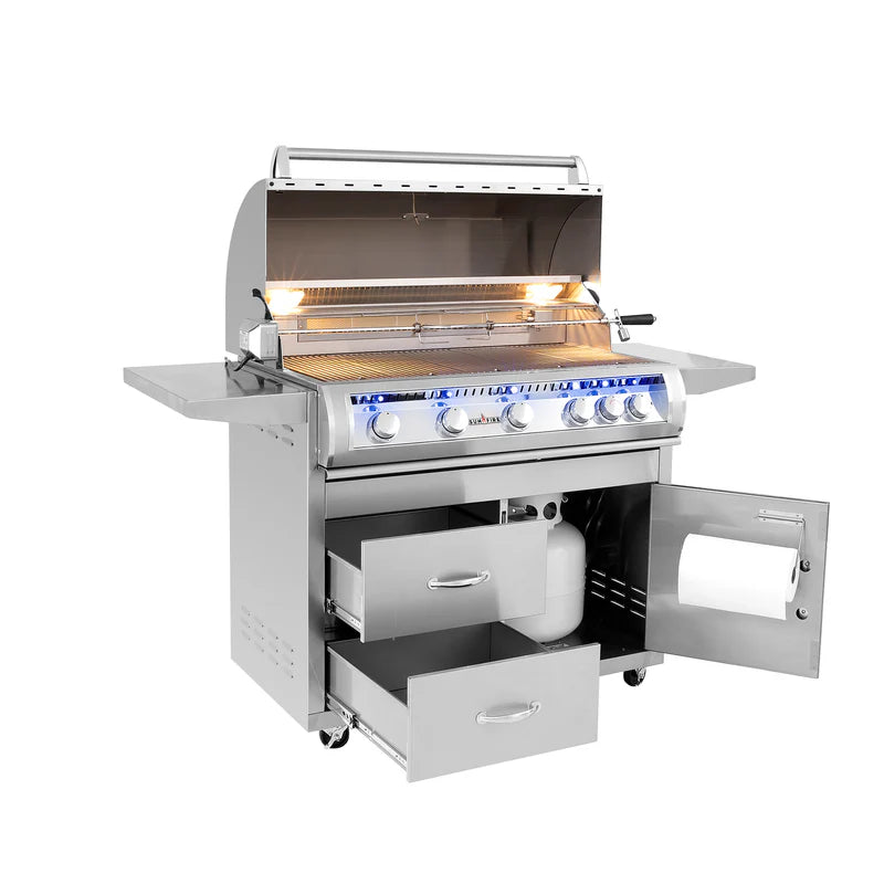 Sunfire 38 Inch Freestanding Grill