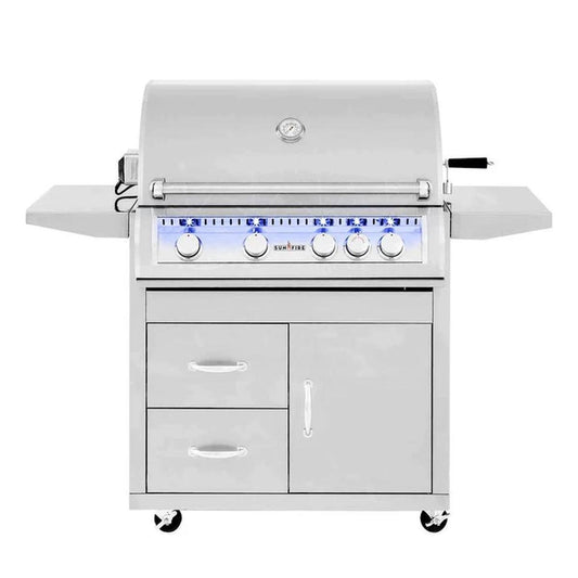 Sunfire 32 Inch Freestanding Grill