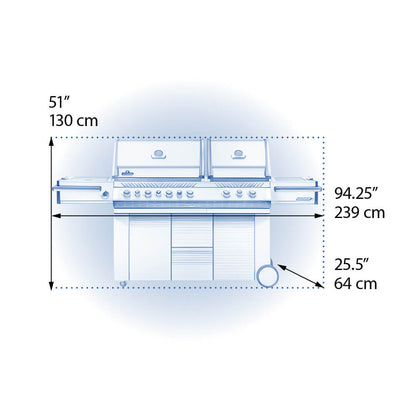 Napoleon Prestige PRO 825 RSBI Freestanding Grill