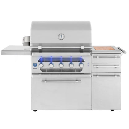 American Made Grills Muscle 36 Inch Hybrid Freestanding Grill