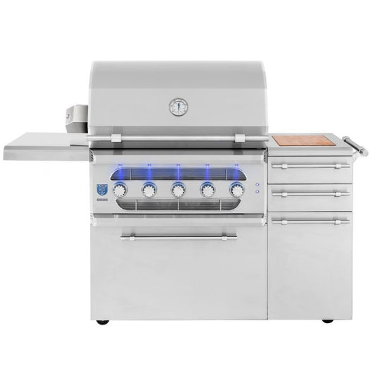American Made Grills Muscle 36 Inch Hybrid Freestanding Grill