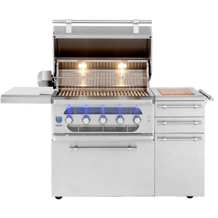 American Made Grills Muscle 36 Inch Hybrid Freestanding Grill