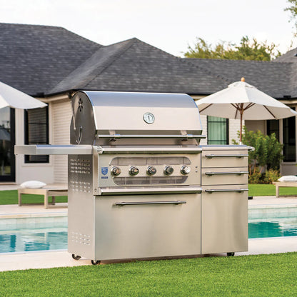 American Made Grills Encore 36 Inch Freestanding Hybrid Grill